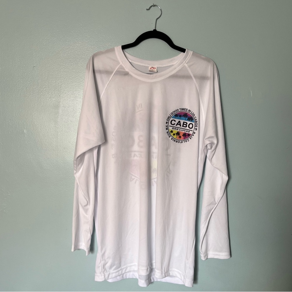 Cabo San Lucas Novelty Tee Souvenir T-Shirt Men’s XL Logo Design Front and Back